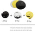 LINGTEER Happy 35th Birthday Decorations - 12 Pcs Black & Gold Foil Swirls Streamer Set for 35 Years Old