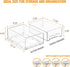 Stackable Fridge Organizer Bins - 2 Pack Refrigerator Drawers for Storage, Clear Fruit Containers for Fridge, Berry