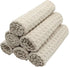 VeraSong 12inch 12inch 6 Pack Microfiber Kitchen Cleaning Cloth Thick Dish Rags Waffle Weave Washcloths Dish Cloths