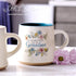 WITH LOVE My Favorite People Call Me Grandma Ceramic Coffee Mug, Floral Peach & Ivory, 14oz