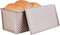 Pullman Loaf Pan with Lid, 1Lb Non-Stick Rectangle Toast Box for Oven Baking, Dough Capacity 8.3" x 4.8" x 4.3"