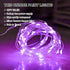 8 16FT 50Led Light Purple Fairy Lights Battery Operated (Included), Modes & Auto Timer, Mini Twinkle Lights, Waterproof