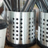 TOPZEA Set of 4 Kitchen Utensil Holder - Stainless Steel Cooking Utensil Organizer, Flatware Holder
