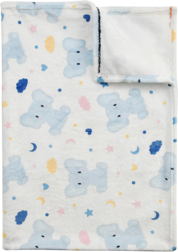 BEDBLK Baby Blanket for Boys Girls Newborn Super Soft Fleece Flannel Blanket Lightweight