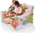Teenyyou Stuffed Animal Storage Bean Bag Chair Sofa Cover Zipper Large Transparent