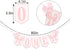 HUHJRUAR Pink and White Highchair Banner - Bow One Banner, Pink White Party Decor- Girl First Birthday Decor Cake Smash