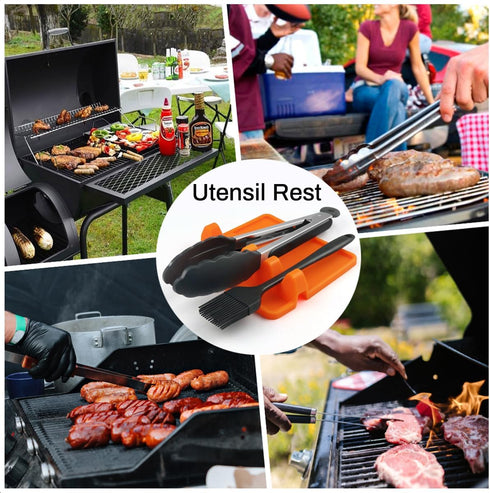 Silicone Griddle Mat Accessories for Blackstone, Spatula Mat with Drip Pad for Kitchen, Cooking & Countertop