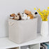 Bidtakay Fabric Beige Baskets, Extra Large Organization Baskets for Clothes, Set of 2 Collapsible Storage Bins