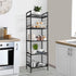 GIOTORENT 5-Wire Standing Storage Shelves, Metal Shelving Unit Pantry Rack for Laundry Kitchen Bathroom Organizer