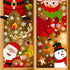 90shine 314PCS Christmas Decorations - Window Clings with Snowflake, Santa, Elf, Reindeer, Gnome Decals, 12 Sheets
