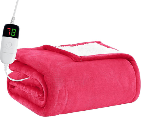 BOMOVA Heated Electric Throw Blanket - 50" x 60" Heating Blanket with