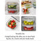 Square Glass Storage Container, Stackable BPA Free Airtight Seal Food Containers with Lids, 5"x5" x 2.5", 4 Pack, White