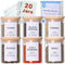 Glass Spice Jars with Bamboo Lids - 20 Pcs Thicken(2.4mm) 4oz Airtight