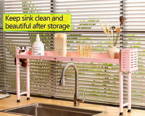 27 32 Inches Countertop Horynar Over Stove Shelf Stove Top Organizer Shelf for Kitchen with Extra Basket and Hooks