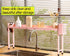 27 32 Inches Countertop Horynar Over Stove Shelf Stove Top Organizer Shelf for Kitchen with Extra Basket and Hooks