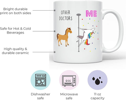 YouNique Designs Doctor Mug - Portable 11 Oz Coffee Mug, Funny Gifts for Doctors, Retirement, Graduation