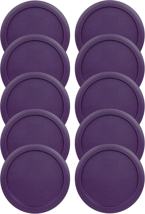 Replacement Lid for Pyrex 6" Storage Plastic Cover, 4 Cup Bowl 7201-PC Purple (10-Pack)
