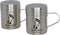 The Sasquash Spice Shaker - Professional Grade 10oz Stainless Steel Smash Burger Dredge Shaker with Lid, 2 Pack