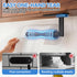 zaa Paper Towel Holder Under Cabinet - Self Adhesive or Drilling Paper Towel Holder Wall Mount, One Hand Tear Black