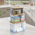 3 Pack OTraki Trash Bag Holder Dispenser with Lid Plastic Garbage Bag Dispenser Stackable & Wall-mounted, Trash Bags