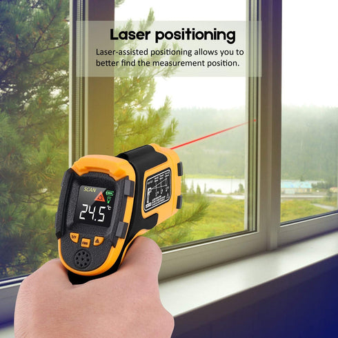Infrared Thermometer Non-Contact Digital Laser Temperature Gun, -58?~1112?, for Cooking, BBQ, Food, Engine