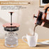 French Press Coffee Tea Maker, Upgrade Heat Cold Resistant Thickened Glass, 4 Level Stainless Steel Filtration, 1000ml