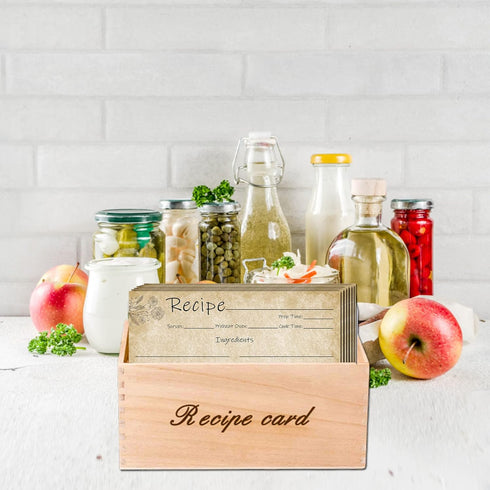 Recipe Cards 4x6 - Pack of 100 Double-Sided Blank Cards for Weddings, Bridal Showers, and Christmas Gifts