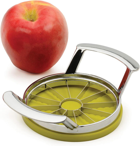 RSVP International Jumbo Slicer, Core and Slice Apples Kitchen Tool Collection, 7.32x4.92", Stainless Steel with Lid