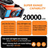 Camping LED Fan with Light, 20000mAh Rechargeable Battery Powered Outdoor Tent Fan, 4 Speed
