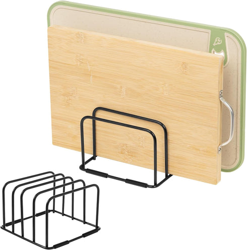Cutting Board Holder Stand, Countertop Storage Rack, 6 x 6 x 3.9 in. Organizer for Baking Cookie Pan