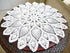Damanni Cotton Handmade Crochet Lace Tablecloth Doilies - Round, White, 20 Inch, 2PC