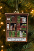 HolyHaHa 5" When I Think About Books, I Touch My Shelf, Funny Glass Blown Bookshelf Ornament, Gag Gifts for Readers