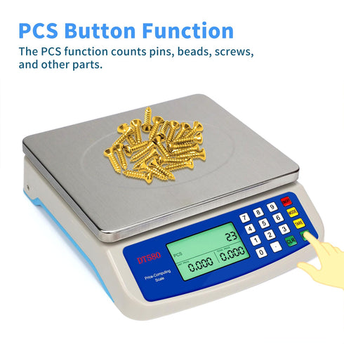 Large Digital Kitchen Scale 30KG, 66LB Commercial Food Scale for Baking, Stainless Steel with LCD Display