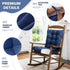 1 Pack Indoor Outdoor Chair Cushion, Garden High Back Chair Cushions, Lounger Chair Pad, for Recliner Patio Chair