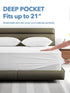 Queen Waterproof Mattress Protector, Ultra Soft Breathable Viscose from Bamboo Mattress Pad, Fitted Deep Pocket 8"-21"
