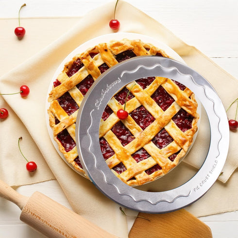 Mrs. Anderson's Baking Pie Crust Protector Shield - Set of 2, Fits 9.5 and 10-Inch Plates