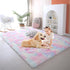 Fluffy Rainbow Rugs for Girls Bedroom Living Room,6x9 Feet Shag Fuzzy Area