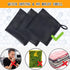 Mesh Dish Cloths, Kitchen Dish Washing Net Scrubber, Quick Dry and Easy to Clean, 150G/SM 12 x 12 Inch, Black 12 Pack