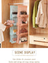 AARAINBOW 1 Pack Hanging Handbag Purse Organizer - 8 Pockets Space Saving Wardrobe Organizer, Light Pink
