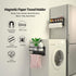 Magnetic Paper Towel Holder for Refrigerator,Magnetic Spice Rack with Paper Towel Rack Storage Organizer Fridge