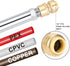 12 Inch 1/2 Inch 3/4 Inch Hromee Frost Free Sillcock, Push-to-Connect x MHT, No Lead Brass Frost Proof Outdoor Faucet