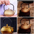 BESTonZON Mini Tea Kettle - Cast Iron Japanese Tetsubin Decorative Teapot for Loose Leaf Tea