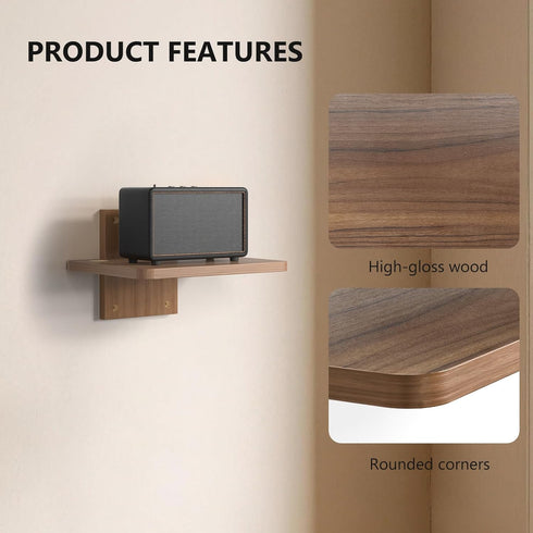 1 22lbs (CS201N), 1-Shelf, WALI Floating TV Shelf, Tier Projector Shelf for DVD Players, Routers, Game Consoles, Cable