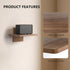 1 22lbs (CS201N), 1-Shelf, WALI Floating TV Shelf, Tier Projector Shelf for DVD Players, Routers, Game Consoles, Cable