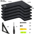 Set 5 Fixwal Corner Shelves Floating Shelves for Wall Bathroom Kitchen Bedroom Home Decor Laundry Room Living Room
