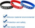 Oringaga 24PCS Motivational Rubber Bracelets for Hockey Party, Sports Baby Shower Birthday Supplies, Gifts