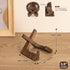 3.5 Inch Plate Stand for Display, Wooden Easel Frame Holder for Large Deep Bowls, Platters, Dishes