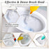 15 Sets Set 16.14 Inch FoldTier Toilet Holder and Brush Toilet Bowl Cleaner Brush with Caddy Bathroom Scrub Plastic