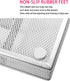 JANE EYRE Drawer Organizer, Silverware Flatware Storage Divider, 5 Component Mesh Wire with Non-slip Feet