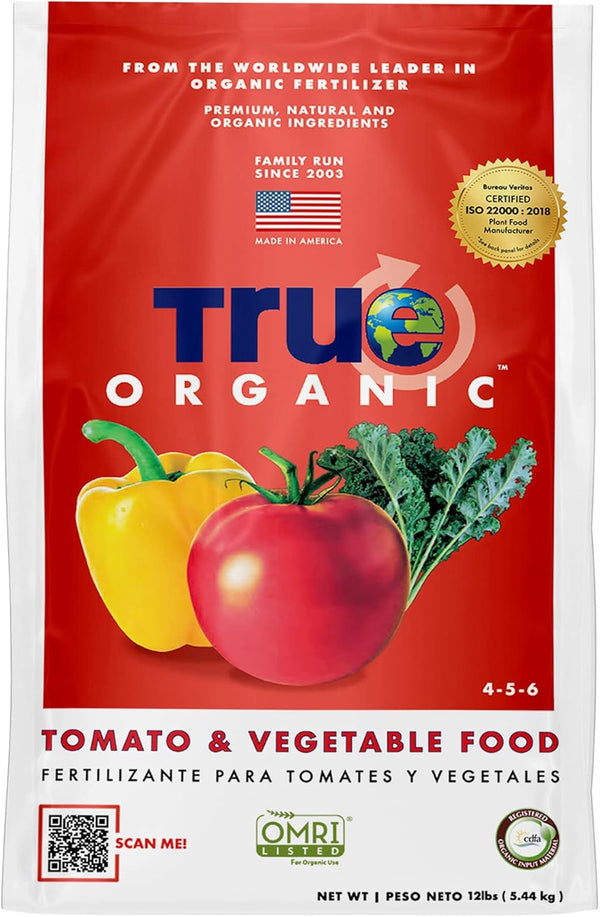 True Organic Tomato & Vegetable Food Organic Fertilizer for Superior Harvests with